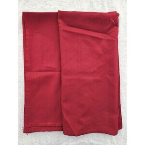 2 Pack of 40x40 Inch Red Solid Square Polyester Tablecloths - Used With Patches